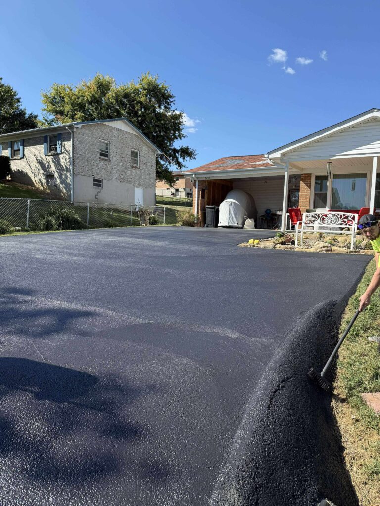 Crack repair in progress