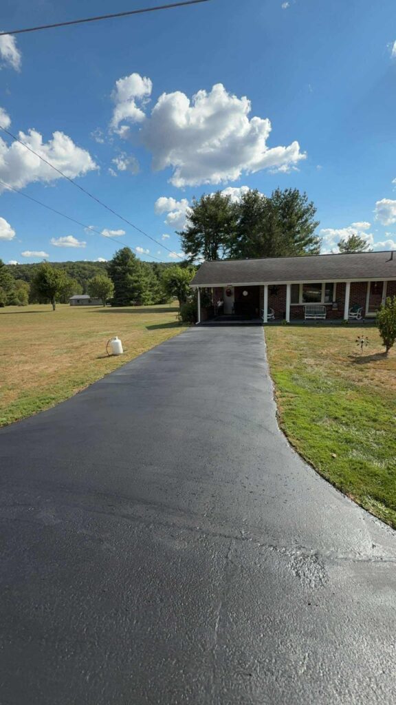 Finished asphalt work